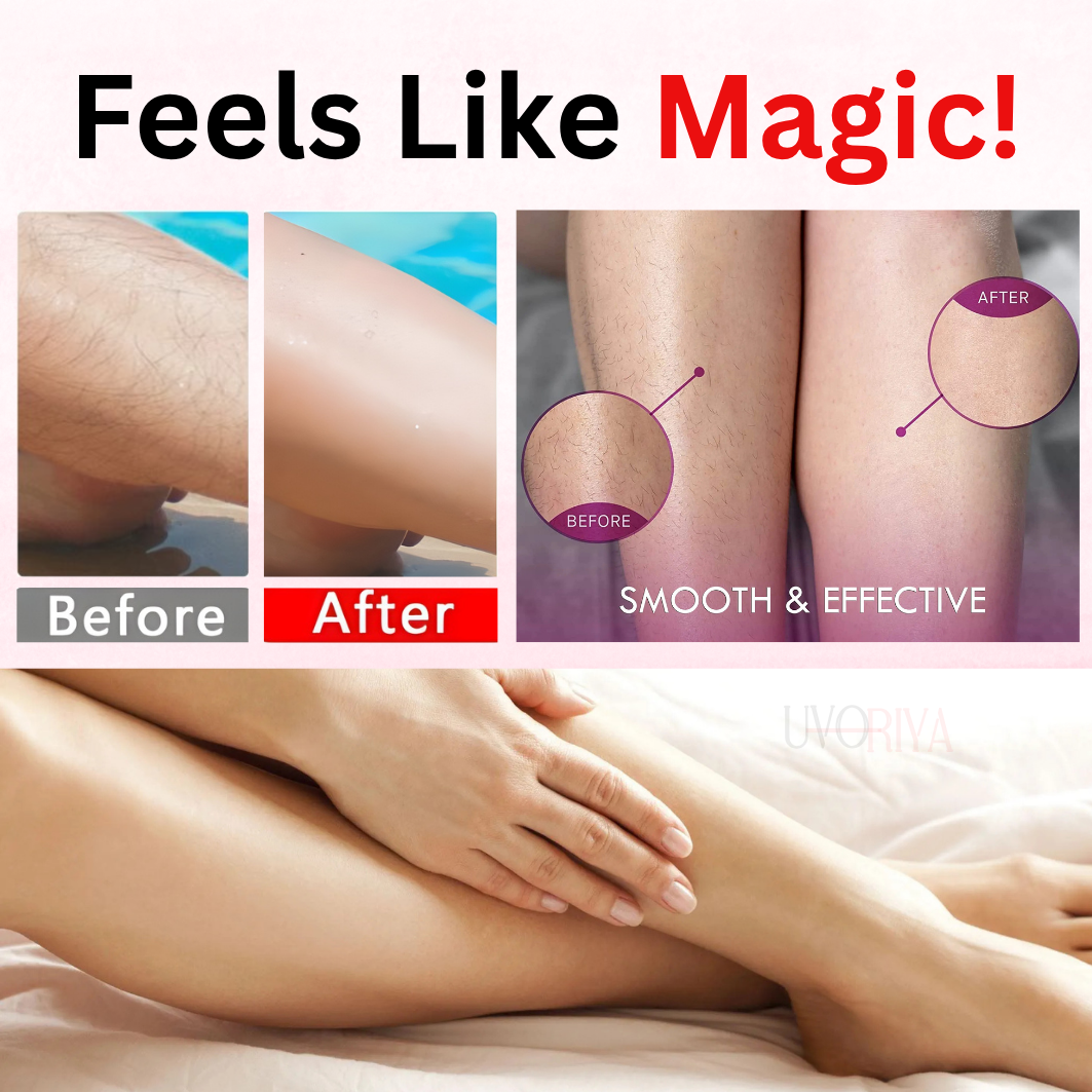 مزيل شعر كريستالي/ممحاة | مزيل شعر مقشر بدون ألم لبشرة ناعمة | للظهر والذراعين والساقين