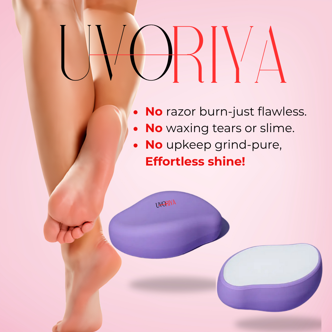 مزيل شعر كريستالي/ممحاة | مزيل شعر مقشر بدون ألم لبشرة ناعمة | للظهر والذراعين والساقين